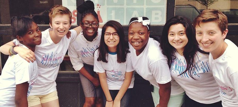 she crew in front of CivicLab